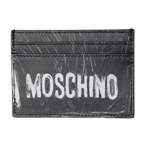 Moschino “Painted Effect” Logo Card Holder